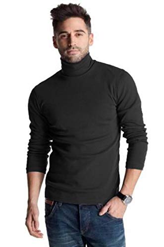 Hann Brooks Herren Poloshirt aus schwerer Baumwolle, 300 g/m², gerippter Kragen, Schwarz Gr. XXXL, Schwarz von Hann Brooks