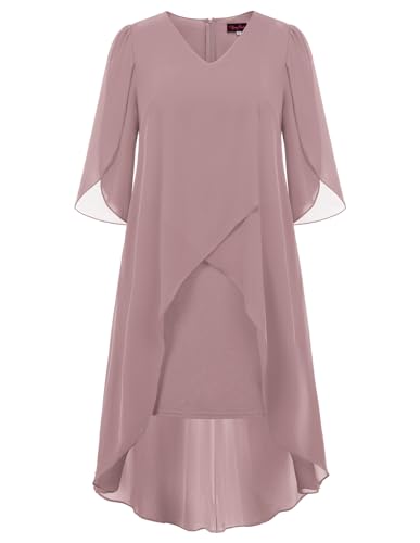 Hanna Nikole Damen Ärmelloses Abendkleid Midi Schöne Partykleid Lila 46 Hanna Nikole Damen Ärmelloses Abendkleid Midi Schöne Partykleid Lila 46 von Hanna Nikole