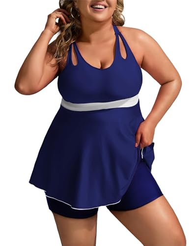 Hanna Nikole Damen Zweiteiliger Bademode Hohe Taille Zwei Stück Badebekleidung Bedruckte Tankini für Strand Party Floral 50 Große Größen Hanna Nikole Damen Zweiteiliger Bademode Hohe Taille Zwei Stück Badebekleidung Bedruckte Tankini für Strand Party Floral 50 Große Größen von Hanna Nikole