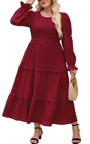 Hanna Nikole Mittelalter Kleid Damen Elegant GroßE GrößEn Abendkleider Langarm Kleid Herbst Cocktailkleider A Line Abendkleider HochzeitsgäSte Vintage Kleider Freizeitkleider Mit Taschen von Hanna Nikole