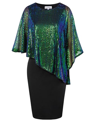 Hanna Nikole Pailletten Abiballkleid Damen Elegante Partykleid Glitzer Festliche Kleider Sequins Dunkelgrün S Hanna Nikole Pailletten Abiballkleid Damen Elegante Partykleid Glitzer Festliche Kleider Sequins Dunkelgrün S von Hanna Nikole