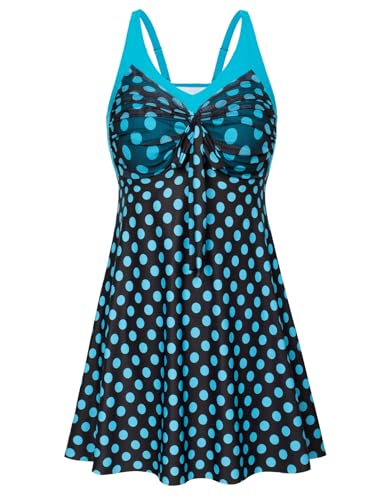 Hanna Nikole Swimsuits Damen Grosse GrÖssen V-Ausschnitt Zweiteilig Tankini Mit Chest Pad Sonnenblume 50 von Hanna Nikole