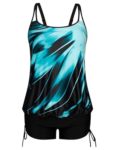 Hanna Nikole Tankini Damen Bauchweg Große Größen Zweiteiliger Tankini Sets Tankini Oberteil Und High Waist Badeshorts Komfortabel Badeanzug Bademode Verstellbare Schwimmanzug Tunika Strandmode Hanna Nikole Tankini Damen Bauchweg Große Größen Zweiteiliger Tankini Sets Tankini Oberteil Und High Waist Badeshorts Komfortabel Badeanzug Bademode Verstellbare Schwimmanzug Tunika Strandmode von Hanna Nikole