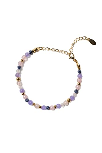 Hannah Store Waage Jade Rosenquarz Saphir Premium Sternzeichen Armband mit Natursteinen eleganter Damen Schmuck verstellbares Naturstein Armband mit mehrfarbigen Edelsteinen Hannah Store Waage Jade Rosenquarz Saphir Premium Sternzeichen Armband mit Natursteinen eleganter Damen Schmuck verstellbares Naturstein Armband mit mehrfarbigen Edelsteinen von Hannah Store