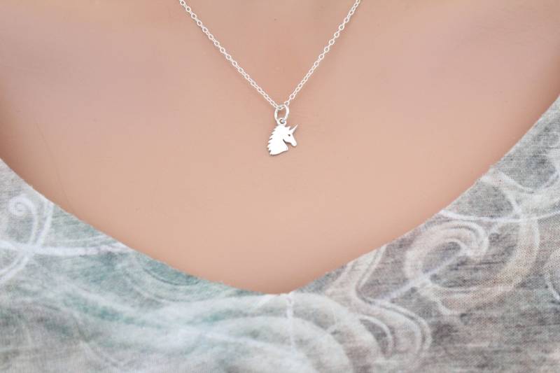 Einhornkopf 925 Silber Zauberhafter Anhänger von HannahCatherines