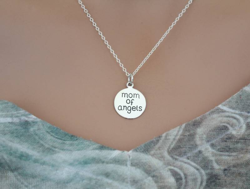 Fehlgeburt Erinnerungs Charm - Mutter Der Engel Halskette, Silber Schöne Halskette von HannahCatherines