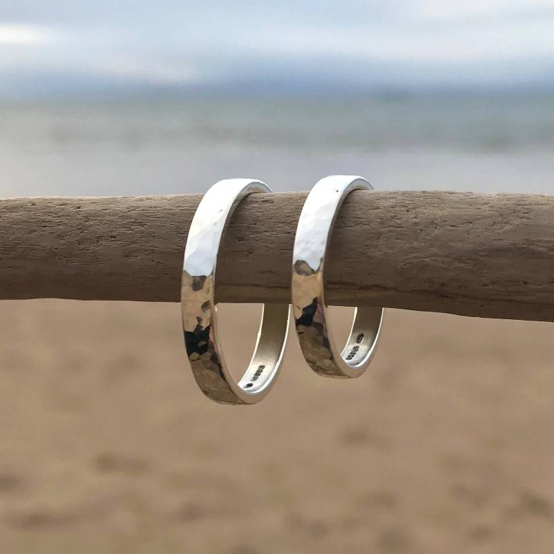 Gehämmerter Ring Aus Recyceltem Sterlingsilber von HannahLouiseLamb