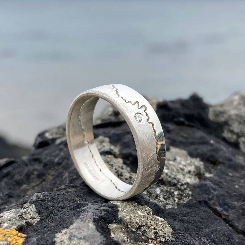 Personalisierter Küstenring Aus Recyceltem Silber von HannahLouiseLamb