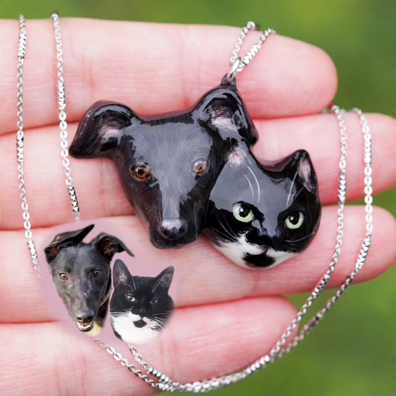 Tier Portrait Halskette Hund & Katze Schmuck Tier Portrait Halskette Hund & Katze Schmuck von HannahLoveCeramics