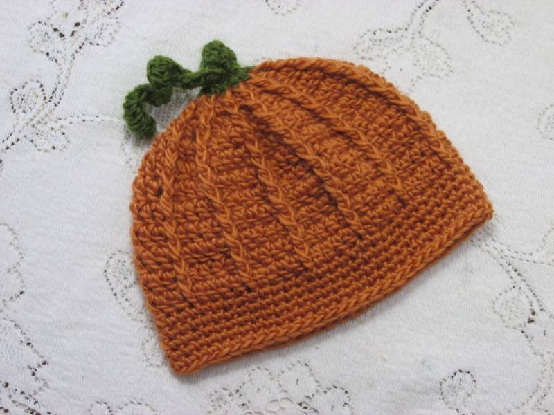 Kürbis Hut - Orange Herbst Ernte Foto Requisite Baby Kleinkind Kind Erwachsene Häkeln Hannahs Homesset2 Original von HannahsHomestead2