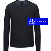 Hannes Roether Leichter Pullover in Doubleface-Aufmachung mit O-Neck von Hannes Roether