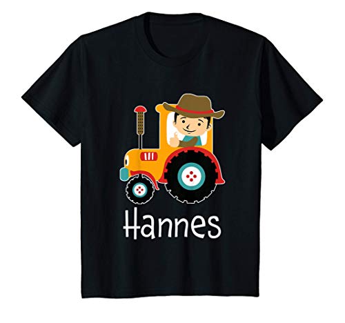 Kinder Traktor Schlepper Landwirtschaft Name Hannes Geschenk T-Shirt Kinder Traktor Schlepper Landwirtschaft Name Hannes Geschenk T-Shirt von Hannes Traktor Geschenk