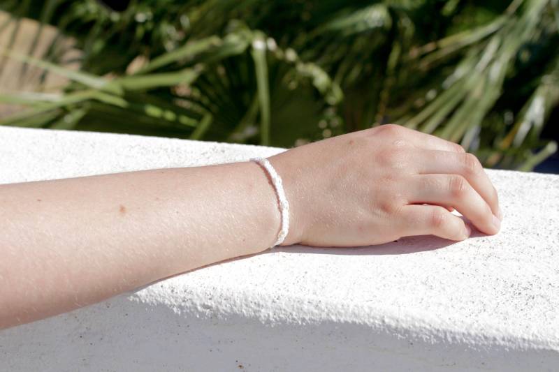 Makramee Echte Perlmutt Perlen Armband/Fußkette - Hannischjewelry von HannischJewelry