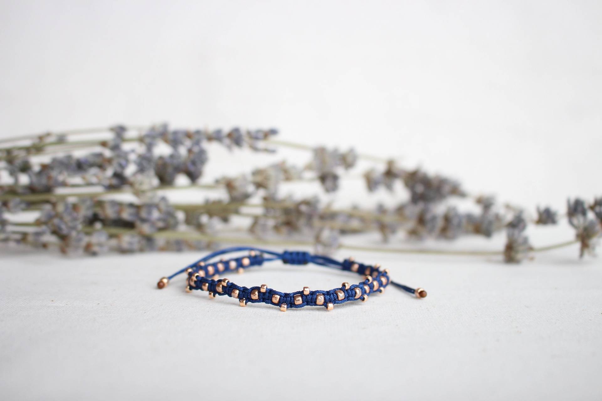 Makramee Kupfer Perlen Armband/Fußkette - Hannischjewelry von HannischJewelry