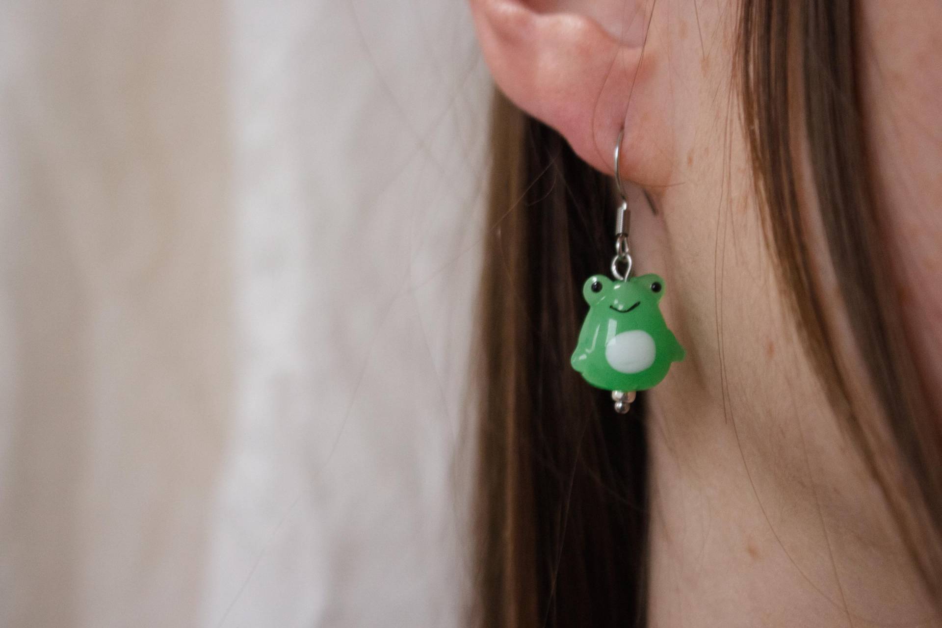 Ohrring Edelstahl Fröschchen - Hannischjewelry von HannischJewelry