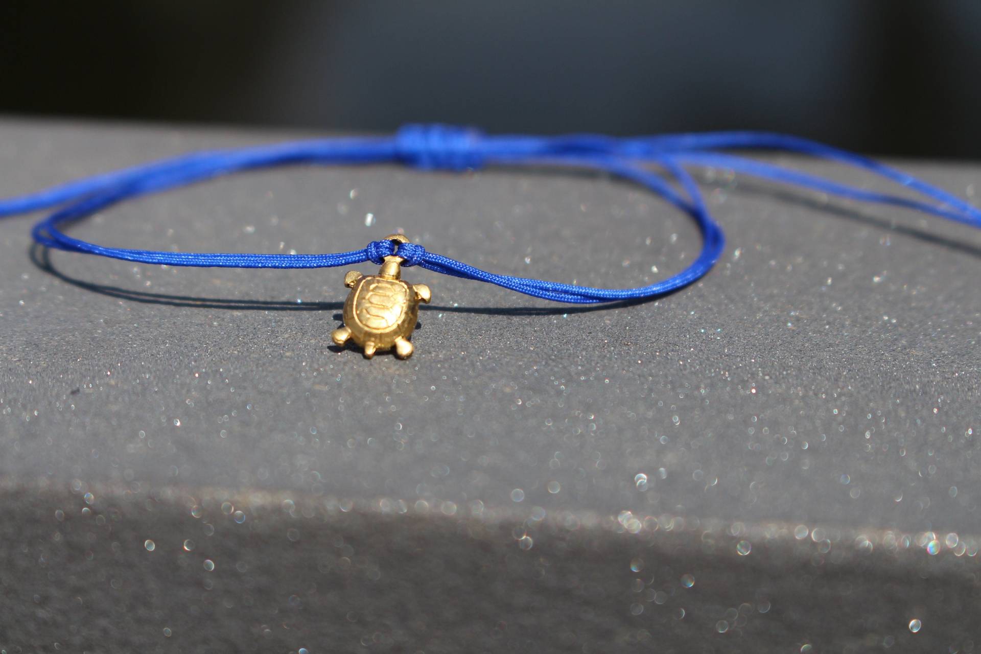 Ultra Slim Kordel Schildkröte Gold Armband/Fußkette - Hannischjewelry von HannischJewelry