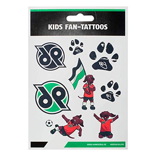 Hannover 96 Kids Fan-Tattoos, Gesichts Aufkleber, Tattoo, temporäre Tattoos H96 - Plus Lesezeichen I Love Hannover von Hannover H96