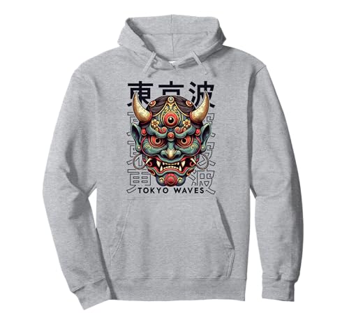 Yokai Oni Gesichtsmaske Japanischer Teufel Japanischer Dämon Oni Maske Pullover Hoodie Yokai Oni Gesichtsmaske Japanischer Teufel Japanischer Dämon Oni Maske Pullover Hoodie von Hannya Oni Mask Aesthetic