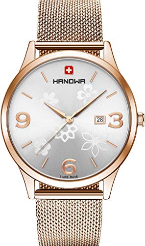 Hanowa Damen Analog Quarz Uhr mit Edelstahl Armband 16-3085.09.001 von Hanowa