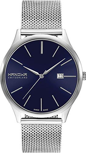 Hanowa Unisex Erwachsene Analog Quarz Uhr mit Edelstahl Armband 16-3075.04.003 von Hanowa