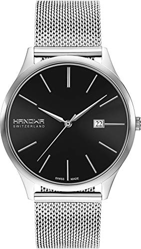 Hanowa Unisex Erwachsene Analog Quarz Uhr mit Edelstahl Armband 16-3075.04.007 von Hanowa