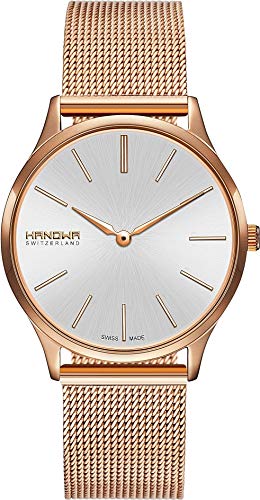 Hanowa Unisex Erwachsene Analog Quarz Uhr mit Edelstahl Armband 16-9075.09.001 von Hanowa