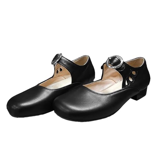 Damenschuhe Elegant Und Bequem, Trachtenschuhe Damen Weite H Weiche Spangenpumps Tanzschuhe Trachten Dirndl Stöckelschuhe Mary Jane Halbschuhe Absatzschuhe Brautschuhe Oktoberfest Dirndl Schuhe von Hanraz