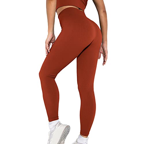 Hanraz Damen Flare Yogahose Sporthose Frauen Baumwolle Lange Sporthose Fitnesshose Trainingshose Fitness High Waist von Hanraz