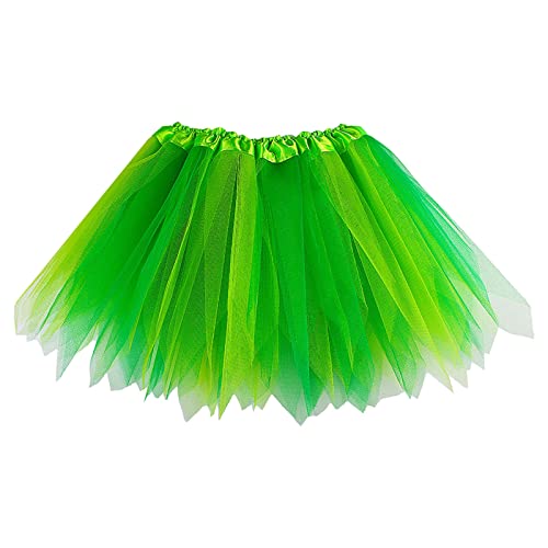 Hanraz Damen Tüllrock 50er Kostüm Cosplay Kostüm Ballkleid Abendkleid Karneval Petticoat Mehrfarbig Bubble von Hanraz