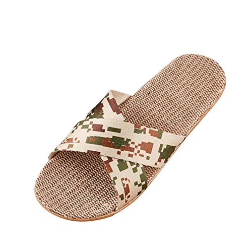 Hanraz Hausschuh Damen, Hausschuhe Damen Sommer Leinen Slip on Unisex Pantoletten Orthopädische rutschfest Strandschuhe Slippers Größe Bequem Atmungsaktiv Fussbett Filzhausschuhe Hanraz Hausschuh Damen, Hausschuhe Damen Sommer Leinen Slip on Unisex Pantoletten Orthopädische rutschfest Strandschuhe Slippers Größe Bequem Atmungsaktiv Fussbett Filzhausschuhe von Hanraz