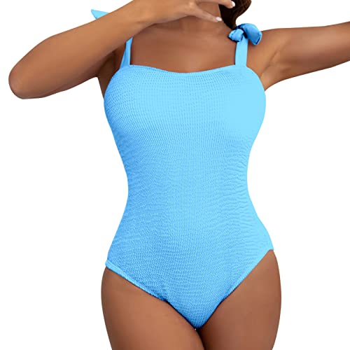 Hanraz Strandmode Zweiteiliger Badeanzug Sculpting Shapewear Tanga Schnür-Tankini Oberteil hochtaillierte Badeanzug Damen Bademode von Hanraz