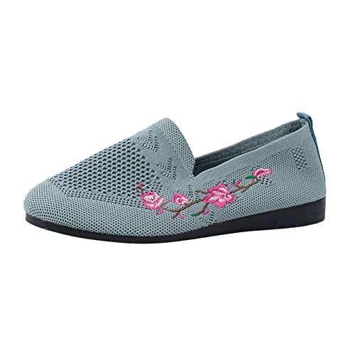 Hanraz Strick Ballerinas Damen Stricken Ballerinas Schuhe Klassische Ballerinas Schuhe Damen Sommerschuhe Damen Elegant Eleganter Sportschuhe Damenschuhe von Hanraz