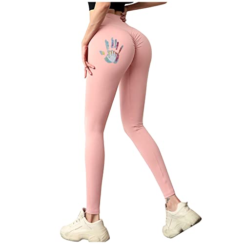 Hanraz Tik Tok Damen Sport Leggings Booty Scrunch Butt Leggings Für Damen Po Push Up Booty Leggings von Hanraz