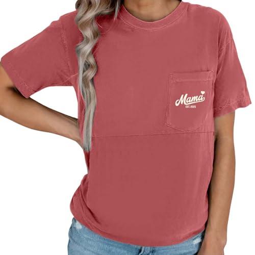 Hanraz Umstandsmode Sommer, Stilloberteile Damen Kurzarm Einfarbig Reißverschluss Umstandsshirt Stillshirt Sommer Stillmode Umstandsmode Rundhals Stilltop Still Tshirt von Hanraz