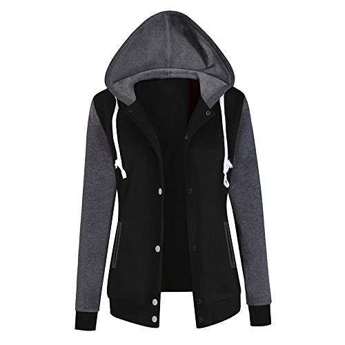 Hanraz Wasserdichter Trenchcoat Winddichte leichte Kapuze Steppweste Wintermantel Ärmellose Länge Steppjacke Microfleece Polyester Kapuze Wintermantel Schwarz Fellmantel von Hanraz