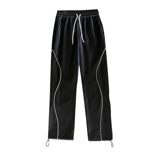 Jogginghose Herren, Jogginghose Herren Baggy Kurzgröße Weite Baggy Trainingshose Outdoorhose Sporthose Herren Lang Mit Bündchen Lang Sporthose Sweatpants Herren Winter Graue Laufhose von Hanraz