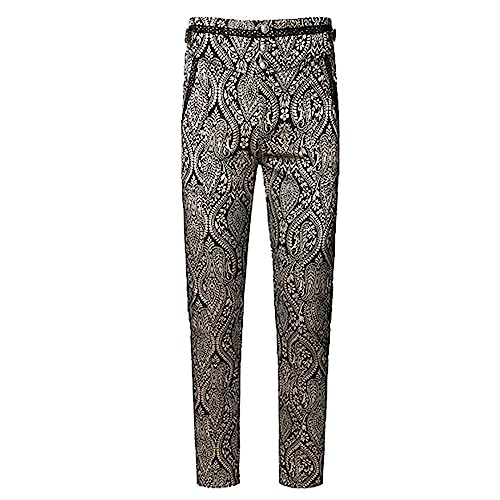 Mittelalter Hose Herren Piratenhose Mittelalter Kleidung Viktorianische Halloween Steampunk Freizeithose Schnürhose Erwachsene Herren Universal Fit Mittelalter Hose von Hanraz