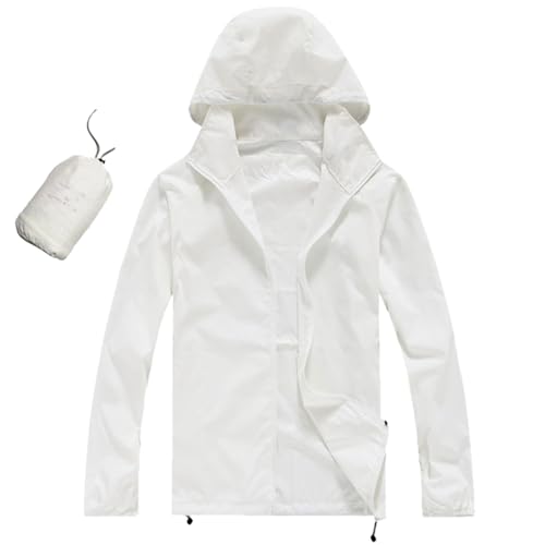 Regenjacke Damen, Fahrradjacke Windjacke Sportjacke Übergangsjacke Softshelljacke Regenmantel - Große Größen Leicht Faltbar Dünn Wasserdicht Schwarz Gelbe Grün 5Xl 4Xl, Regenjacke Damen Wasserdicht von Hanraz