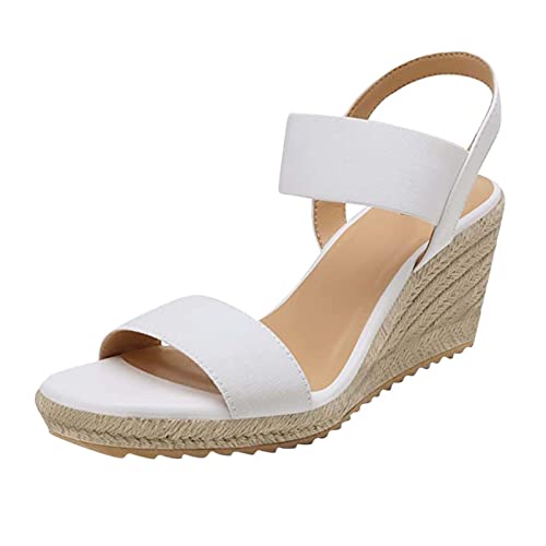 Sandalen Damen Schuhe Sommer Keilsandaletten Sexy Sommerschuhe Römersandalen Damen Keilabsatz Sandalen von Hanraz