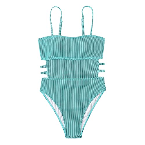 Tankini Set mit Hot Pants Badeanzug Damen bauchweg V Ausschnitt Monokinis Bauchweg Badebekleidung Bauchweg für Mollige von Hanraz