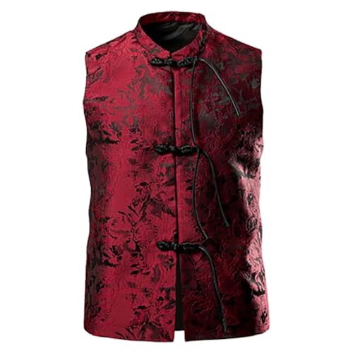 Trachtenweste Herren Blau, Trachtenweste Herren Oktoberfest Outfit Klassisch Hochzeit Trachtenjacke Trachtenmode Musik Druckknopf Trachtenhemd Weste Elegant Anlass Trachtensakko Herrenweste von Hanraz