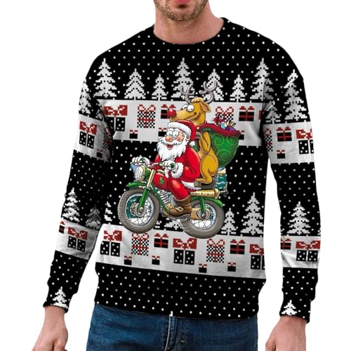 Weihnachtspullover Herren Lustig, Ugly Christmas Sweater Unisex 3D Hässliche Weihnachtspullover Weihnachtspulli Rentier Mit Rundhalsausschnit Sweatshirt Für Männer Weihnachtspulli Familie Weihnachtspullover Herren Lustig, Ugly Christmas Sweater Unisex 3D Hässliche Weihnachtspullover Weihnachtspulli Rentier Mit Rundhalsausschnit Sweatshirt Für Männer Weihnachtspulli Familie von Hanraz