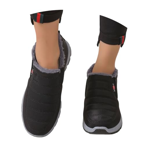 boots damen braun, Winterschuhe Damen Gefüttert Herbstschuhe Elegant Stiefeletten Winter Winterstiefel Herren Vintage Moon Boot Freizeit Herbst Schneeschuhe Outdoor Winterboots Gr.36-48 von Hanraz