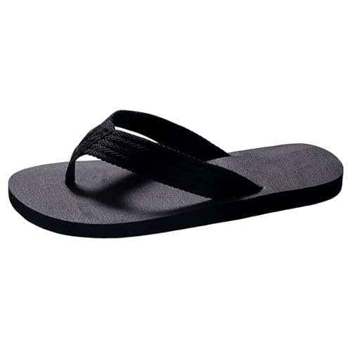 flip Flops Herren 41, Flip Flops Herren Leichte Strand Slip-Ins Badeschuhe Sommerschuhe rutschfeste Sommer Bequem Weich Badeschlappen Zehentrenner Duschlatschen Strandschuhe Sandalen von Hanraz