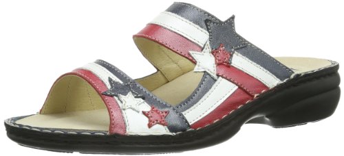 Hans Herrmann Collection Damen HHC Pantoletten, Rot (rot-weiß-blau) von Hans Herrmann Collection