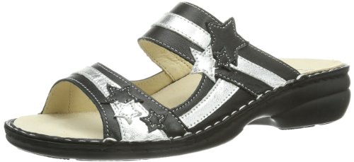 Hans Herrmann Collection Damen HHC Pantoletten, Schwarz (schwarz-Silber) von Hans Herrmann Collection