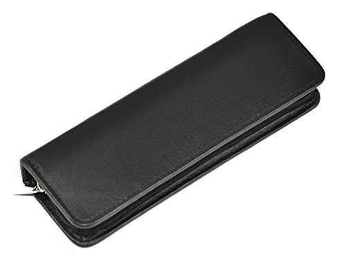 Leder Stifteetui Stiftetui für 2 Schreibgeräte mit Reißverschluss Hans Kniebes Nappa Vollrindleder schwarz Leder Stifteetui Stiftetui für 2 Schreibgeräte mit Reißverschluss Hans Kniebes Nappa Vollrindleder schwarz von Hans Kniebes