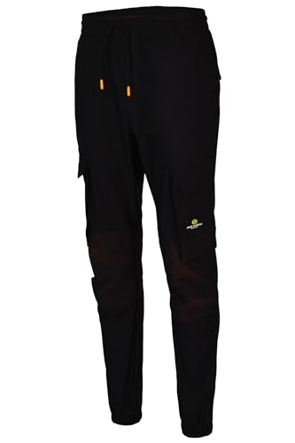 Hans Schäfer Workwear HSW Professional – Lange Arbeitshose für Herren – Funktionelle Bundhose mit Knieverstärkung und vielen Taschen – Bequem wie eine Jogginghose – Schwarz, L von Hans Schäfer Workwear