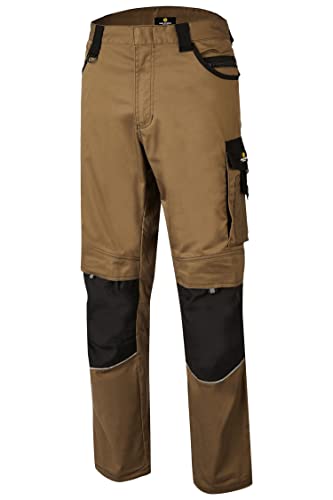 Hans Schäfer Workwear HSW Professional – Lange Arbeitshose für Herren – Modische und leichte Bundhose mit Knietaschen – Strapazierbar und qualitativ – Sand, 32 von Hans Schäfer Workwear