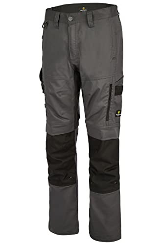 Hans Schäfer Workwear HSW Smart – Lange Arbeitshose für Herren – Modische Cargo-Bundhose mit Knietaschen und Cordura-Verstärkung – Stretch-Slim-Fit – Grau, 24 von Hans Schäfer Workwear
